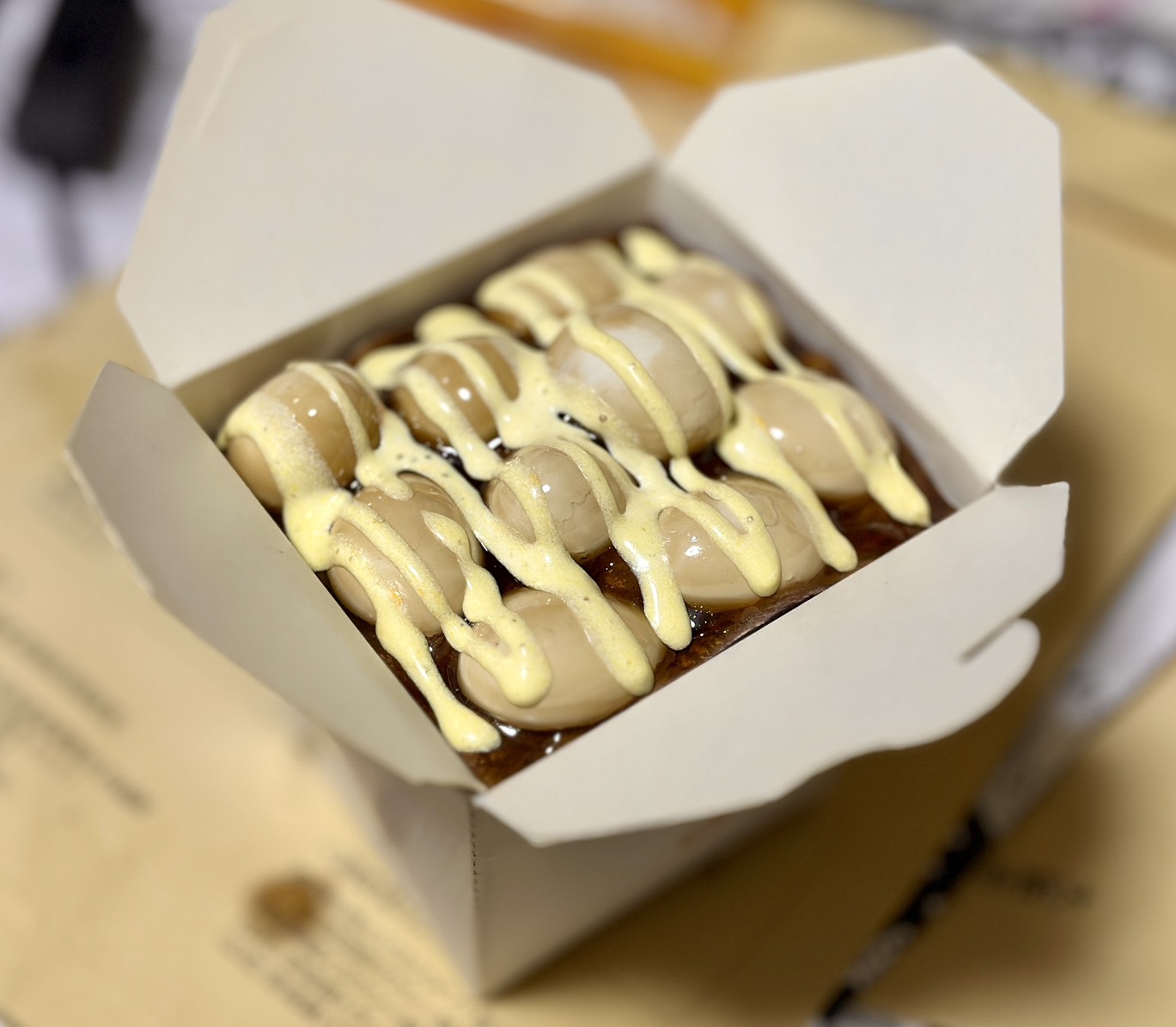 うずら丼・だしマヨ味の食品サンプル